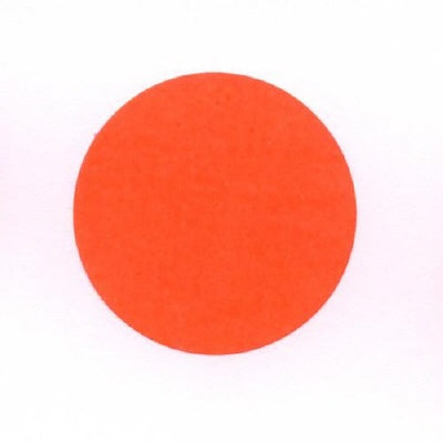 Klika - Etiquette 25 mm ronde rouge fluo amovible