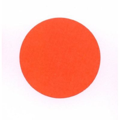 Klika - Etiket 35 mm rond fluor rood afneembaar