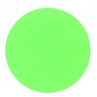 Klika - Etiket 65 mm rond fluor groen 1000 rol