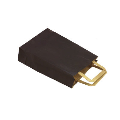 Klika - Draagtassen zwart kraft 22/11x36 250st 2 stuks