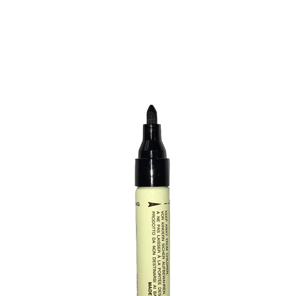 Klika - Marqueur permanent Yoken noir pointe 1 mm 12 pièces