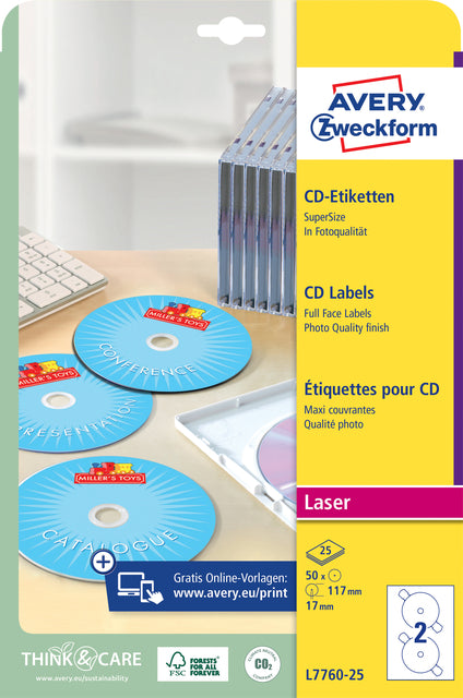 CD/DVD-etiketten