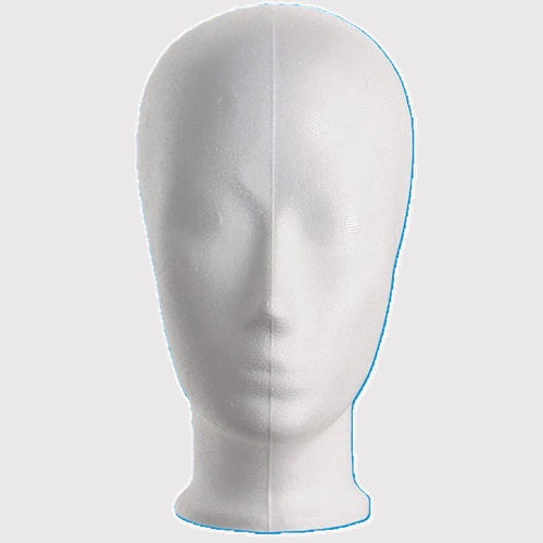 Klika - Peluca blanca altura cabeza 25 cm niño