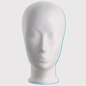 Klika - White wig head height 25 cm child