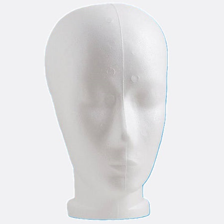 Klika -  Pruikenkop wit hoogte 26 cm dame