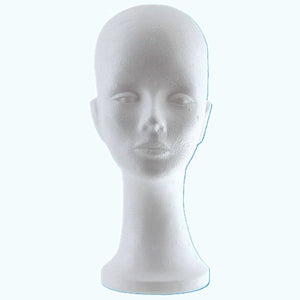 Klika -  Pruikenkop wit hoogte 34 cm dame