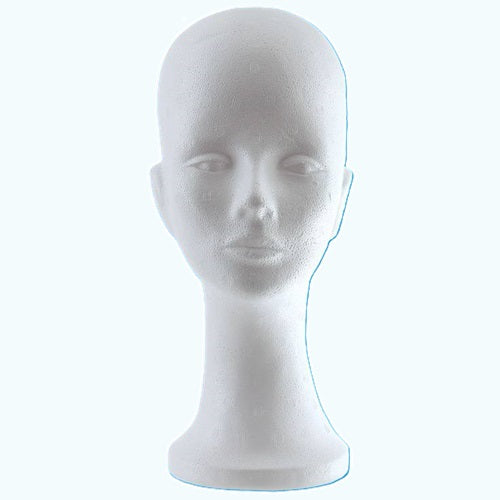 Klika - Parrucca bianca altezza testa 34 cm signora