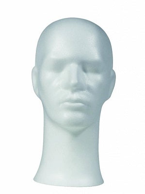 Klika - Wig head white height 33cm gentleman 9 pieces