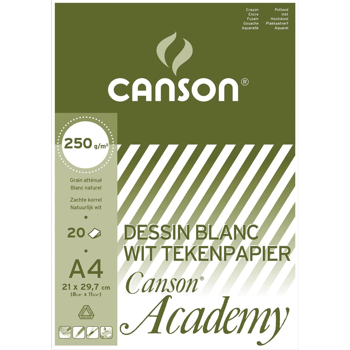 Canson - Tekenblok Academy ft 21 x 29,7 cm (A4)