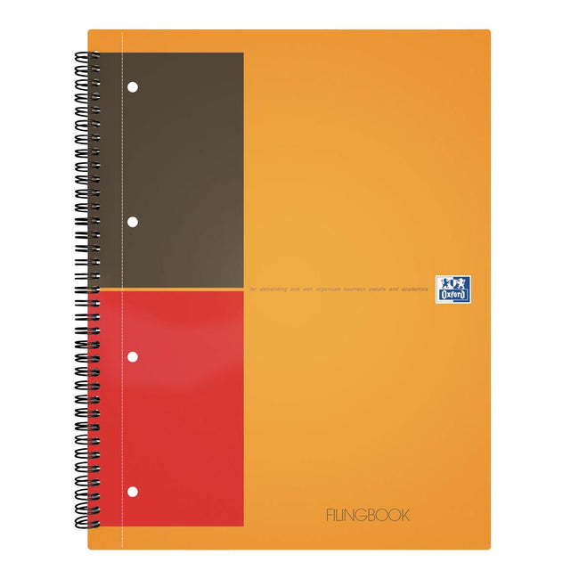 Oxford -  INTERNATIONAL filingbook, 200 bladzijden,ft A4+, geruit 5 mm