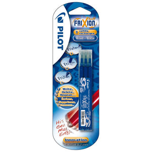 Pilot -  vulling Frixion Ball en Frixion Ball Clicker, blister van 3 stuks, blauw