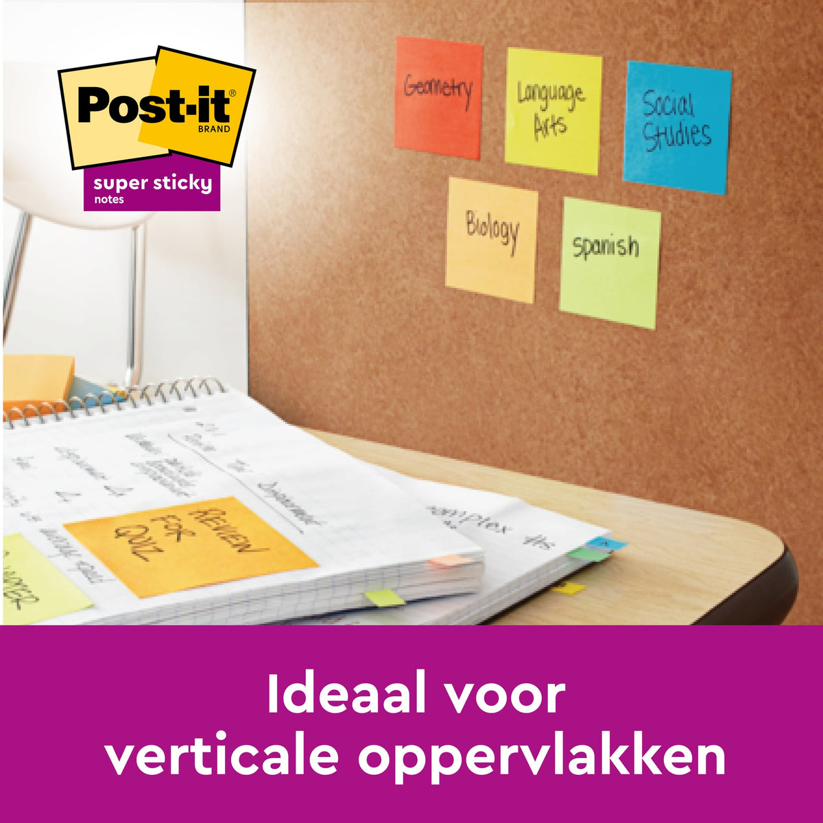 Post-it -  Memoblok  2028 super sticky 76x76mm gl