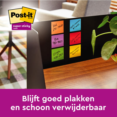 Post-it -  Memoblok  2028 super sticky 76x76mm gl