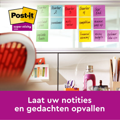 Post-it -  Memoblok  2028 super sticky 76x76mm gl