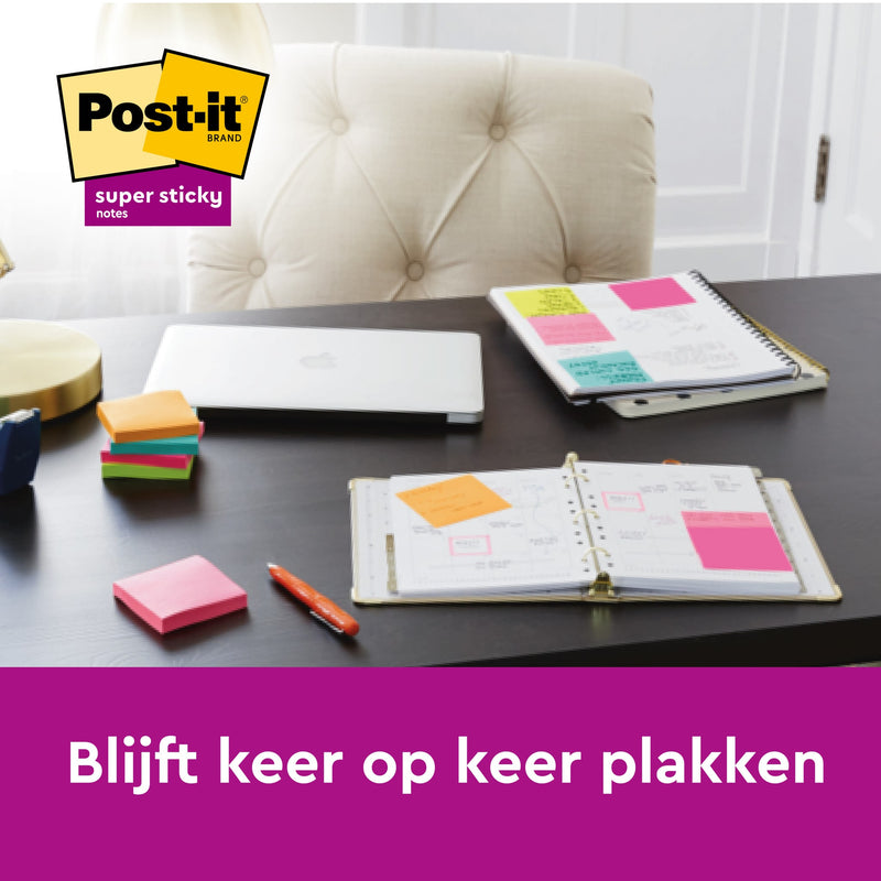 Post-it -  Memoblok  2028 super sticky 76x76mm gl