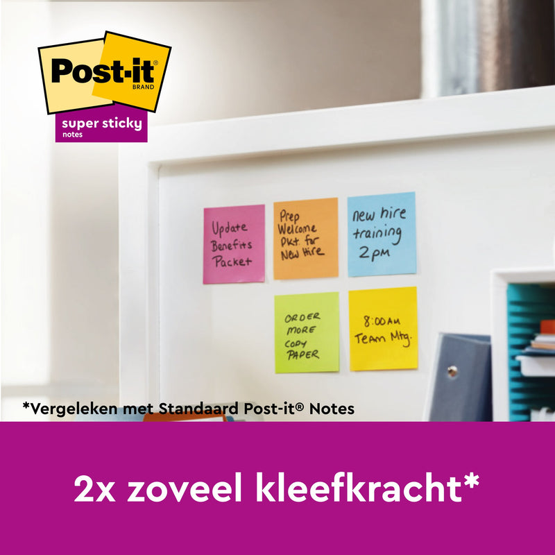 Post-it -  Memoblok  2028 super sticky 76x76mm gl