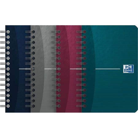 Oxford - Taccuino Essentials, 180 pagine, ft 9 x 14 cm, quadretti 5 mm, colori assortiti