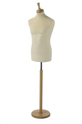 Klika -  Herenbuste naturel met houten poot