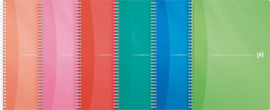 Oxford -  My Colours spiraalschrift, 180 bladzijden, ft A4, geruit 5 mm, geassorteerde kleuren