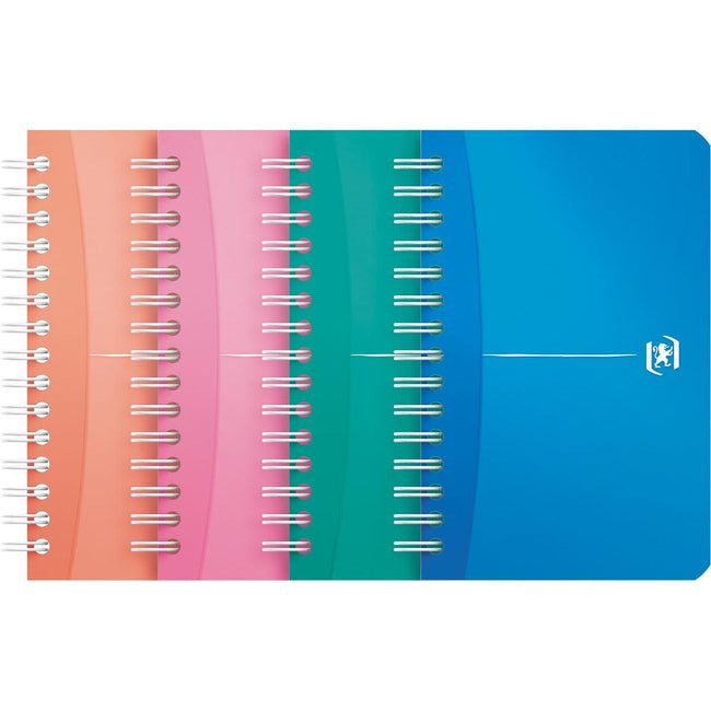 Oxford - My Colors notebook, 180 pages, ft 9 x 14 cm, checked 5 mm, assorted colors