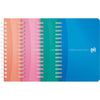 Oxford - My Colors Notizbuch, 180 Seiten, ft 9 x 14 cm, kariert 5 mm, verschiedene Farben