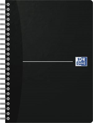 Oxford - Essentials spiral notebook, 180 pages, ft A5, ruled, black
