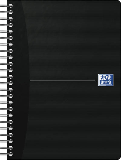 Oxford - Essentials spiral notebook, 180 pages, ft A5, ruled, black