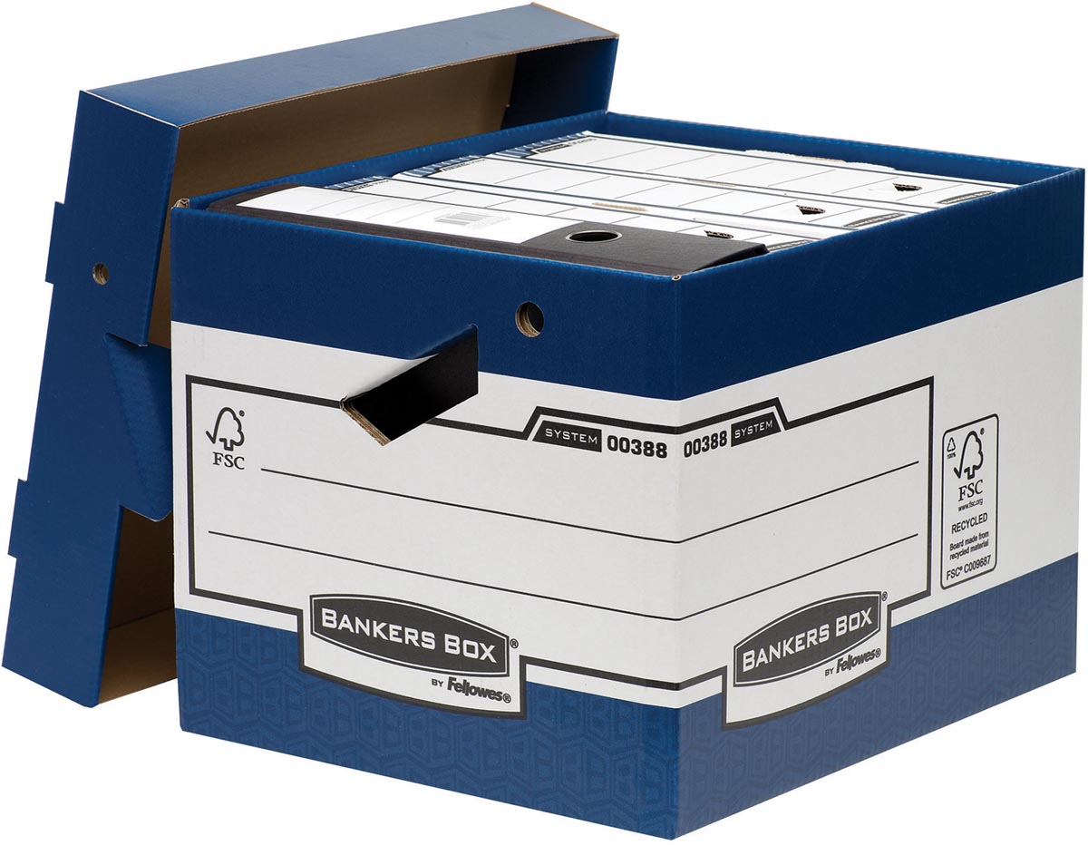 Bankers Box - Archivbox, Größe 33,3 x 29,2 x 40,4 cm, blau