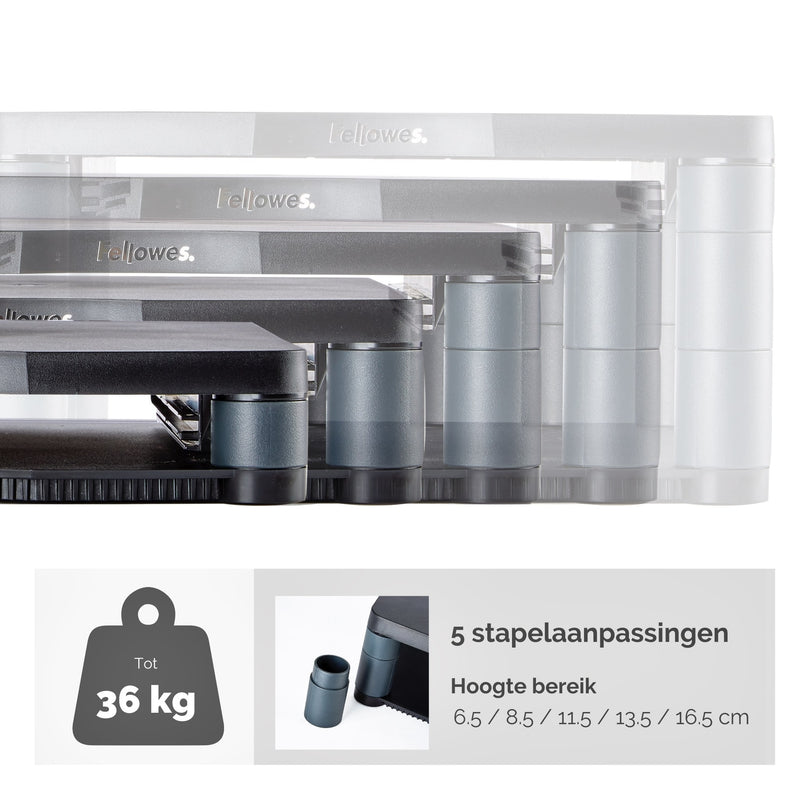 Fellowes -  monitorstandaard zwart