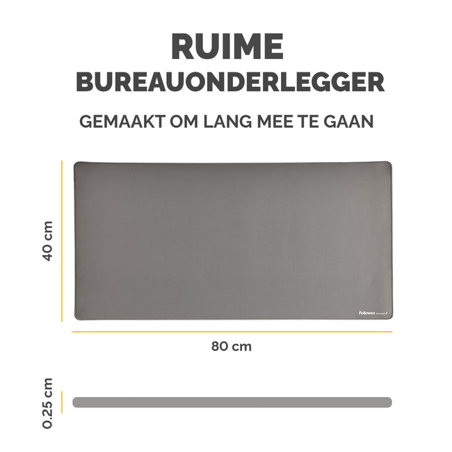 Fellowes -  Bta bureaulegger Stof/Weefsel, Polyester, Rubber Grijs