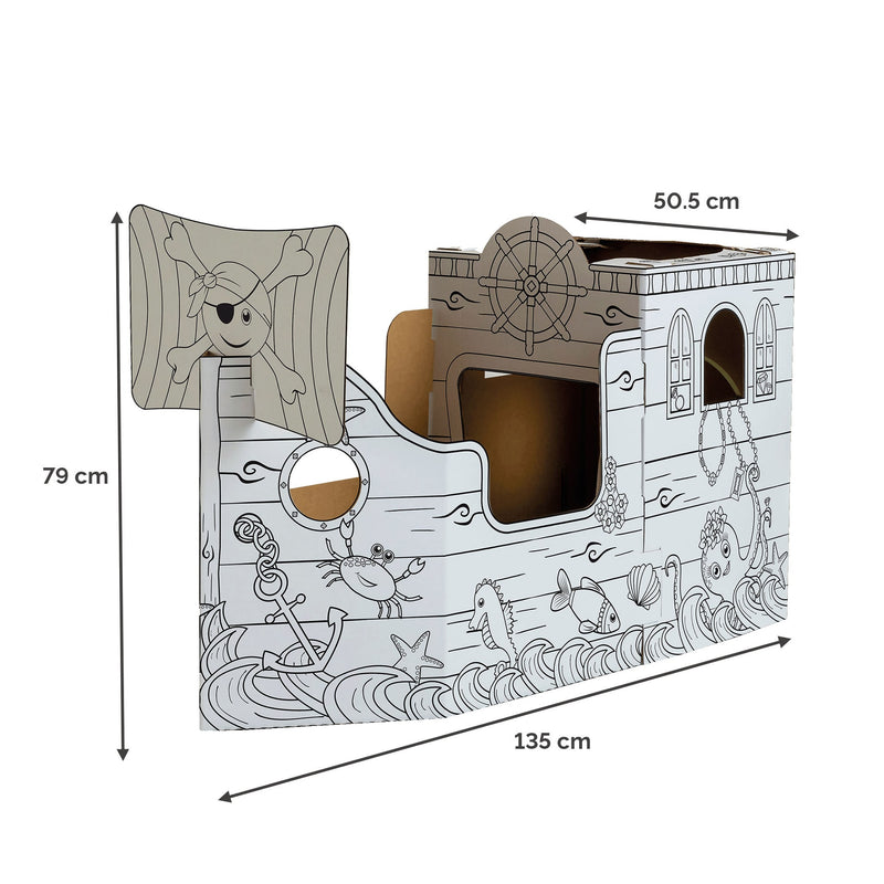 Bankers Box -  Kartonnen piratenschip xl  play