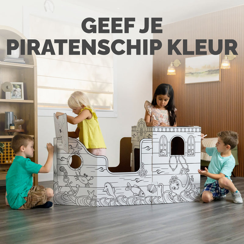 Bankers Box -  Kartonnen piratenschip xl  play