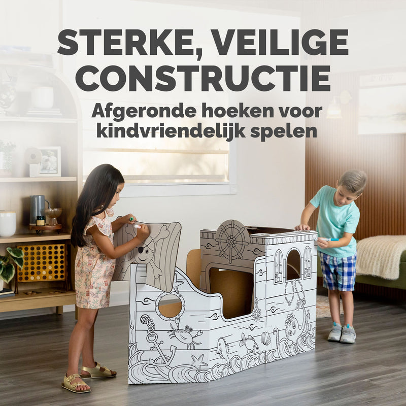Bankers Box -  Kartonnen piratenschip xl  play