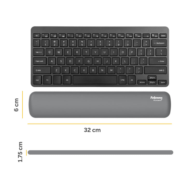 Fellowes -  100142571 polssteun Silicone Grijs