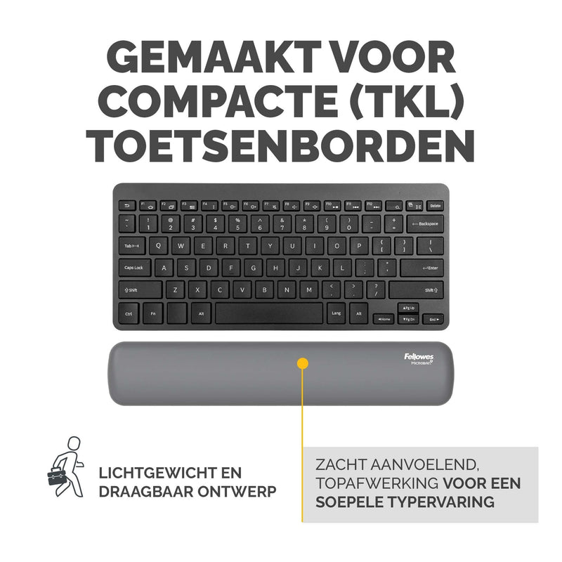 Fellowes -  100142571 polssteun Silicone Grijs