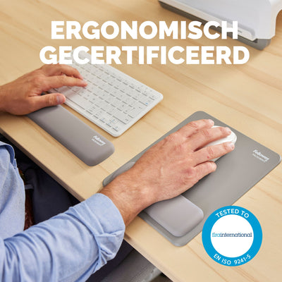 Fellowes -  100142571 polssteun Silicone Grijs