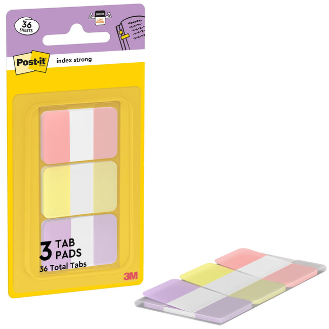 Post-it -  Indextabs  686-3 25.4x38.1mm strong | 6 stuks