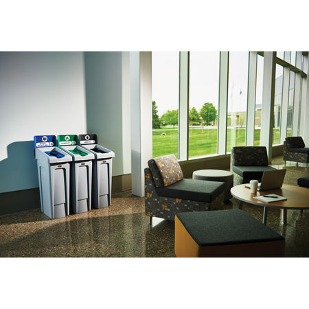 Rubbermaid -  Paneel slim jim rs voor label geel