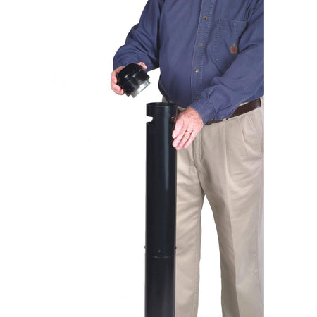 Rubbermaid -  Asbak smokers pole vrijstaand zwart