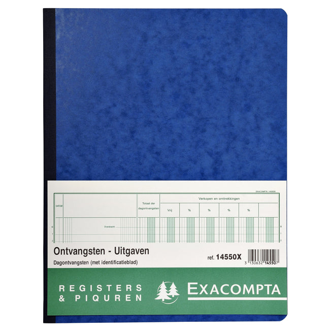 Exacompta -  Register piqure dagontvangsten 320x250mm 80vel
