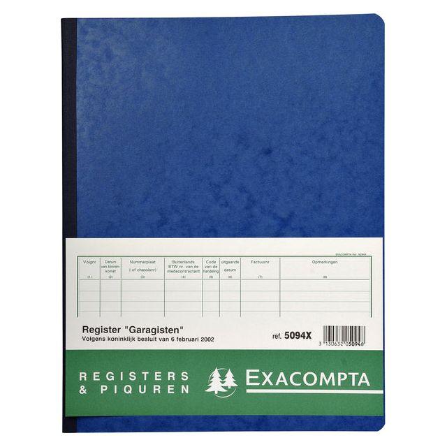 Exacompta - Enregistrer Piqure Garagists 320x250mm 80vel Assorti | 1 pièce