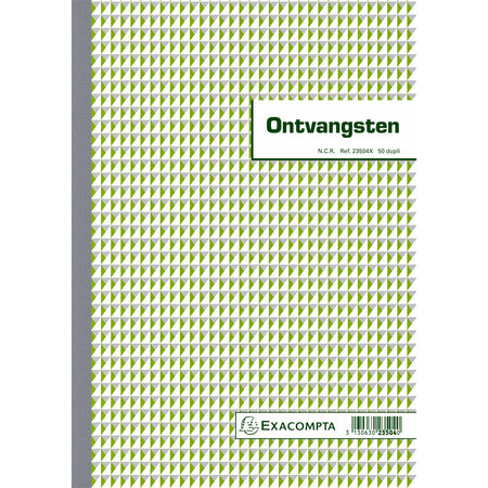 Quantore - Kassenbuch-Manifold-Quittungen Dupli 50 Blatt NL | 5 Stück
