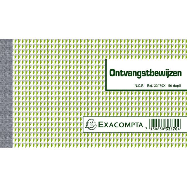 EXACOMPTA - KASBOEK EXA RECECTION CERTIFICATE DE RÉCESSION DUPLI 50V | 20 morceaux