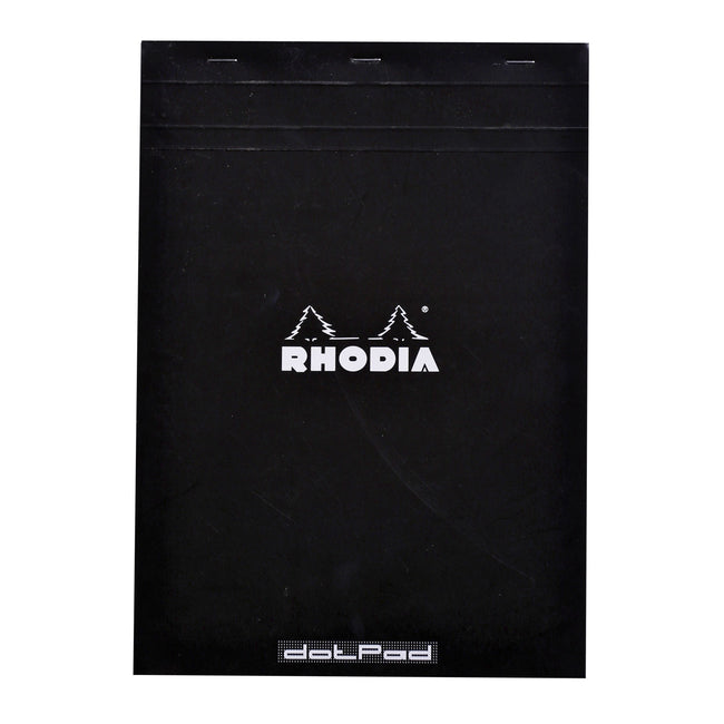 Rhodia - Blocco note A4 punti 80 fogli 90gr nero