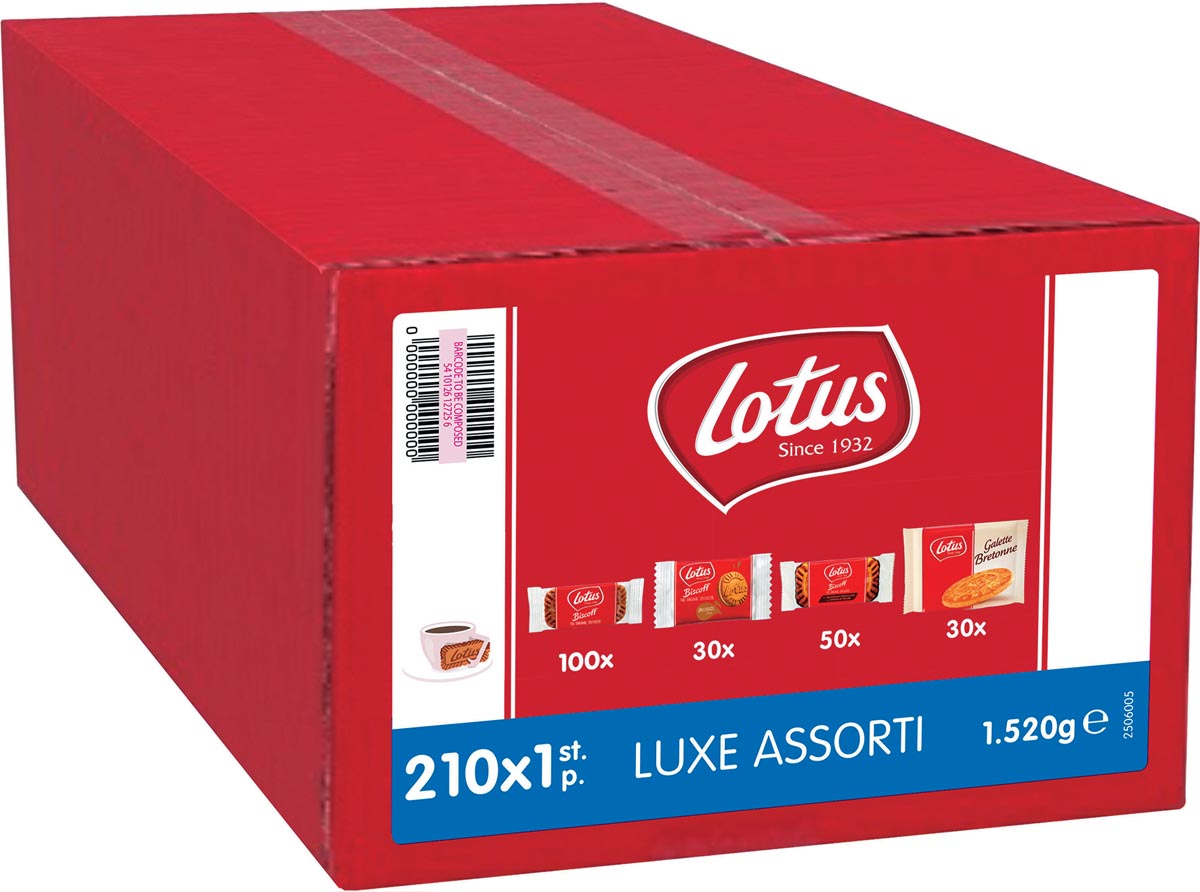 Lotus -   koeken Luxe Assorti, assortiment van 210 koekjes