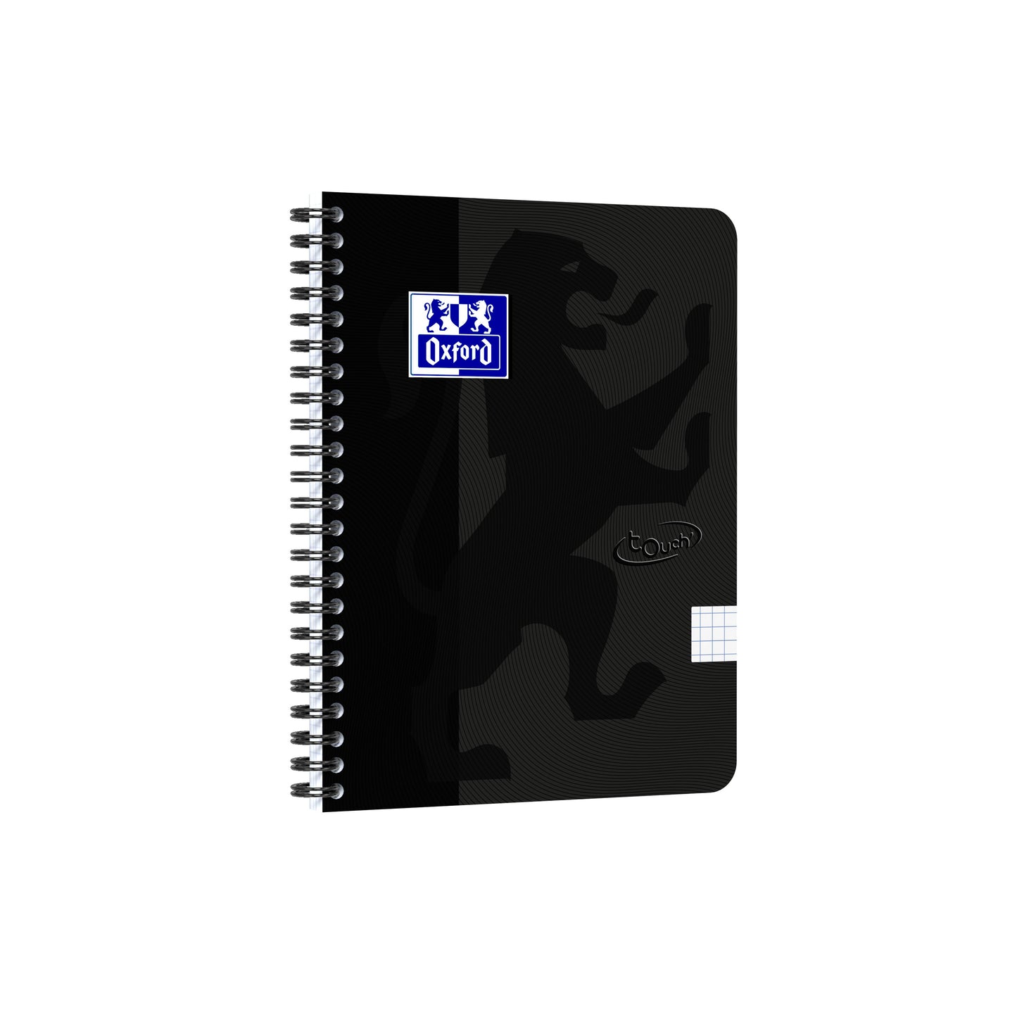 Oxford - Spiral pad Touch A5 diamond 5x5mm 140 pages 80gr black | 5 pieces