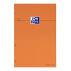 Oxford - Blocco corsi Arancio Blocco note A4+ riga 4 fori 160 pagine 80gr arancio | 5 pezzi