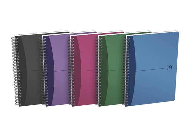 Oxford - Blocco a spirale Urban Mix linea A5 90 fogli assortiti | 5 pezzi