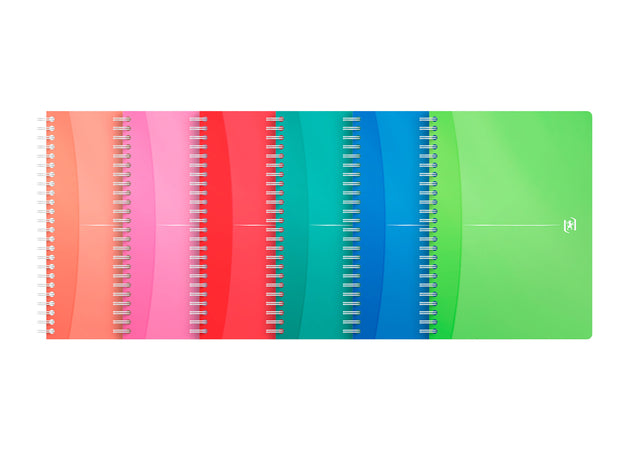 Oxford - Bloc espiral MyColours línea A5 90 hojas surtidas | 5 piezas