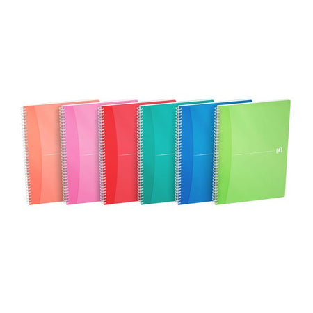 Oxford - Blocco a spirale MyColours A4 90 fogli linea assortiti | 20 pezzi